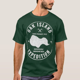 Oak Island Expedition Treasure Hunting Retro T-Shirt