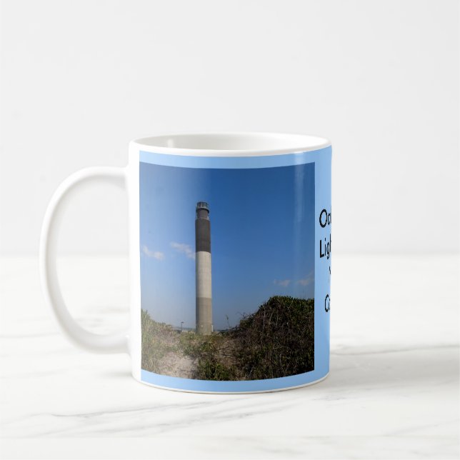 Oak Island Lighthouse, North Carolina Coffee Mug (Left)