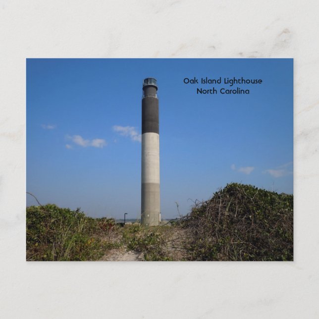 Oak Island Lighthouse, North Carolina Postcard (Front)