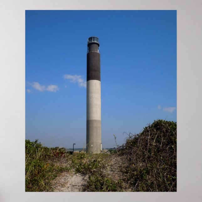Oak Island Lighthouse, North Carolina Poster (Front)