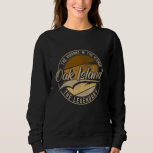 Oak Island NC North Carolina Vintage Distressed Sweatshirt