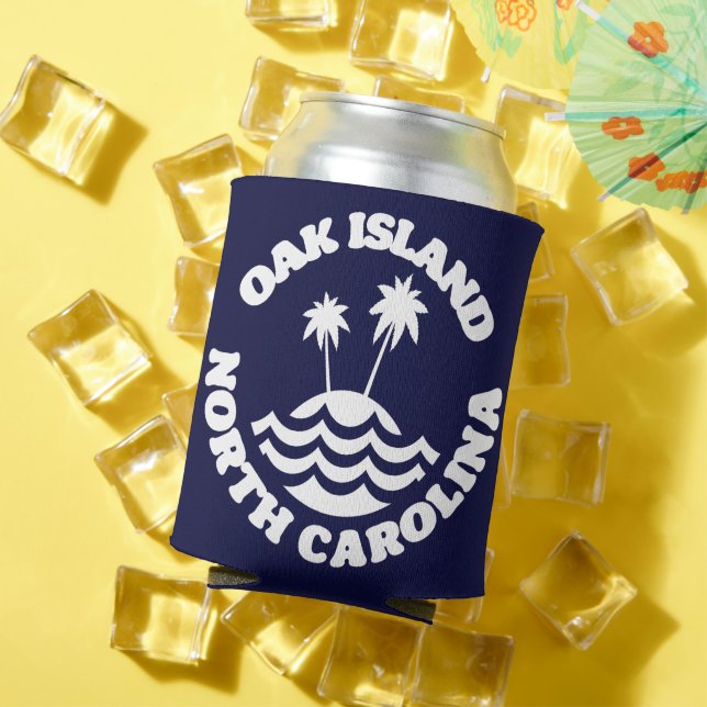 Oak Island,North Carolina Can Cooler (In Situ Summer)