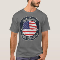 Oak Island - Patriotic North Carolina Souvenir T-S