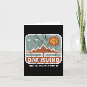 Oak Island Treasure Hunt Supply Vintage 1795 Map M Card