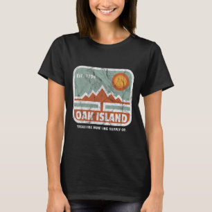 Oak Island Treasure Hunt Supply Vintage 1795 Map M T-Shirt