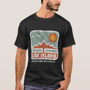 Oak Island Treasure Hunt Supply Vintage 1795 Map M T-Shirt