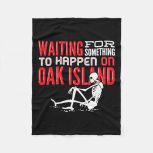 Oak Island Treasure Hunting Oak Island Mystery Fleece Blanket