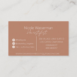 Oak + Ivy Business Card