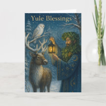 Oak King Yule Card