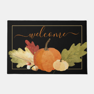 Oak Leaf & Pumpkin WELCOME Doormat