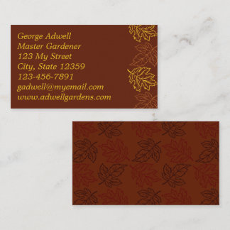 Oak Leaf Themed  Business Card