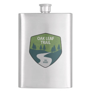 Oak Leaf Trail Hip Flask
