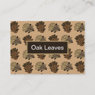 Oak Leaves Autumn Nature Business Card