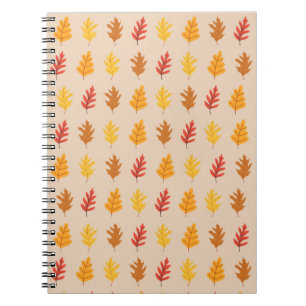Oak Leaves Pattern Notebook