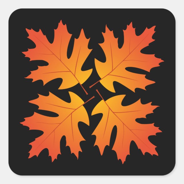 Oak Leaves Sticker (Front)