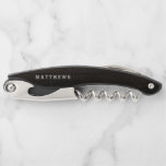 Oak Ridge Rustic Dark Brown Wood Wedding Monogram Corkscrew<br><div class="desc">Oak Ridge Rustic Dark Brown Barn Wood,  on a deep rich wood texture. With Modern Typography Script Fonts. A rustic elegant country farmhouse style design - Personalised Wedding Monogram Newlywed Keepsake Corkscrew!

 ~ Check my shop to see the entire wedding suite for this design!</div>