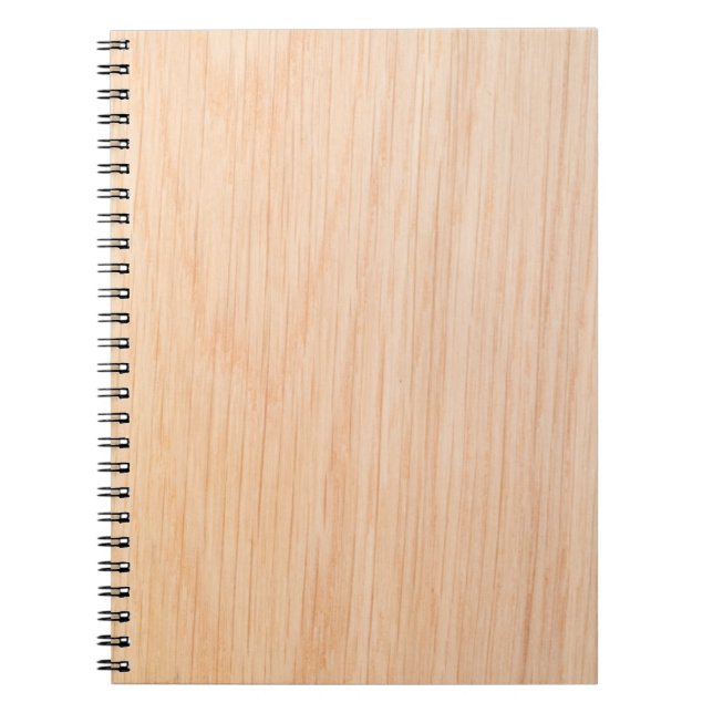 Oak timber texture spiral notebook (Front)
