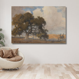 Oak Tree (1910) – Majestic Vintage Watercolor Canvas Print