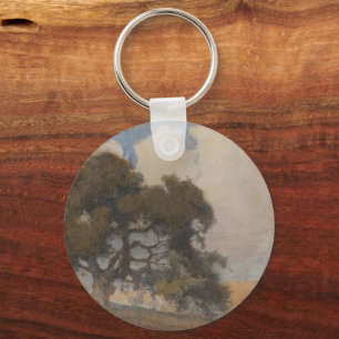Oak Tree (1910) – Majestic Vintage Watercolor Key Ring