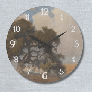 Oak Tree (1910) – Majestic Vintage Watercolor Large Clock
