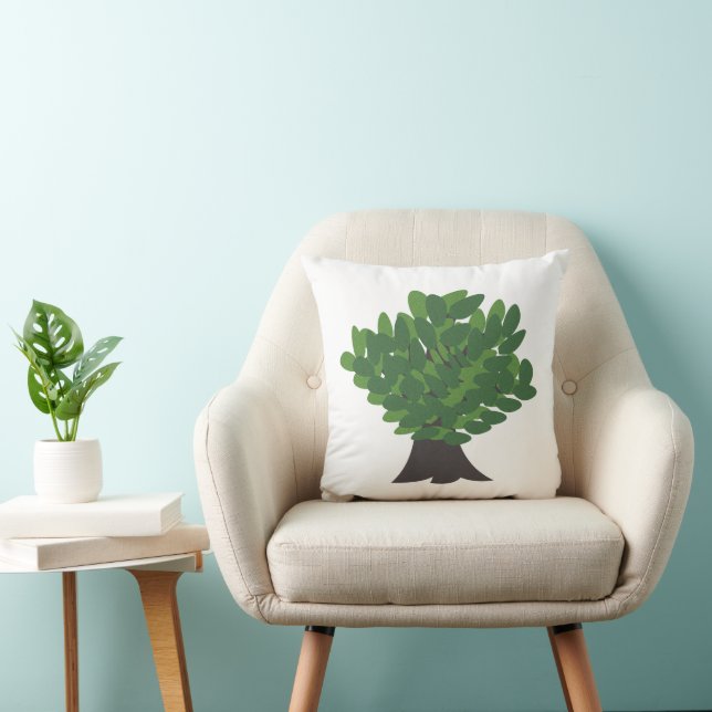 Oak Tree Botanical Nature Cushion (Chair)