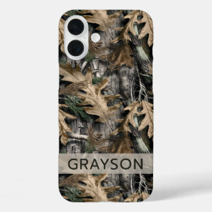 Oak Tree Camouflage Personalised Case-Mate iPhone 16 Plus Case