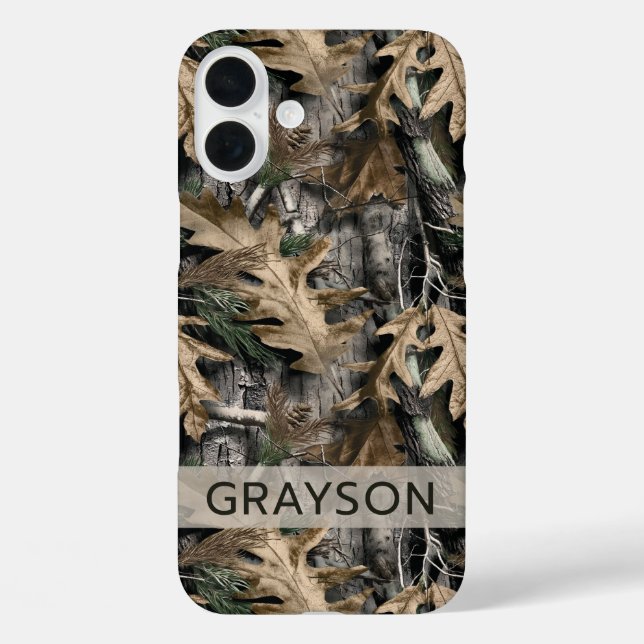 Oak Tree Camouflage Personalised Case-Mate iPhone Case (Back)