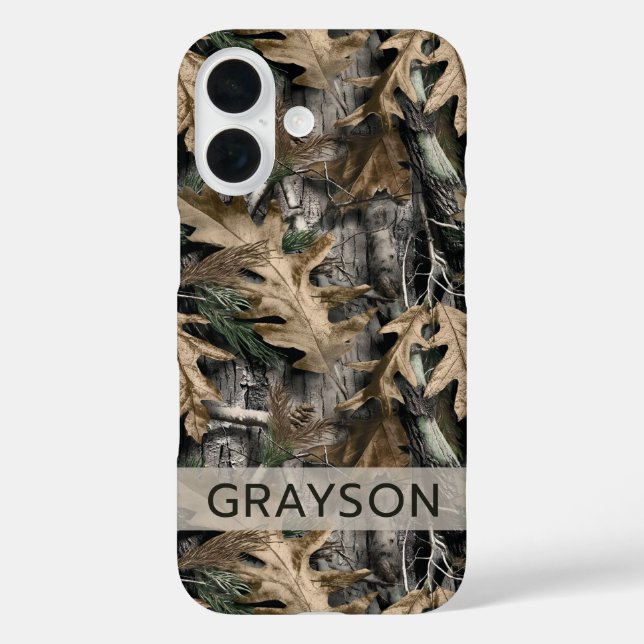 Oak Tree Camouflage Personalised Case-Mate iPhone Case (Back)