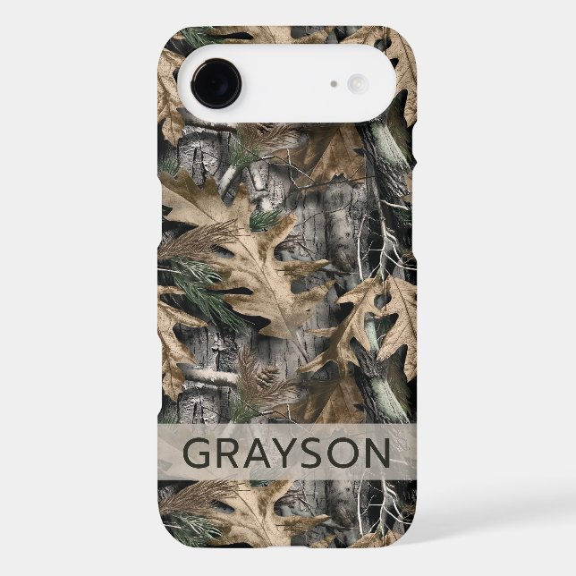 Oak Tree Camouflage Personalized Case-Mate iPhone (Back)