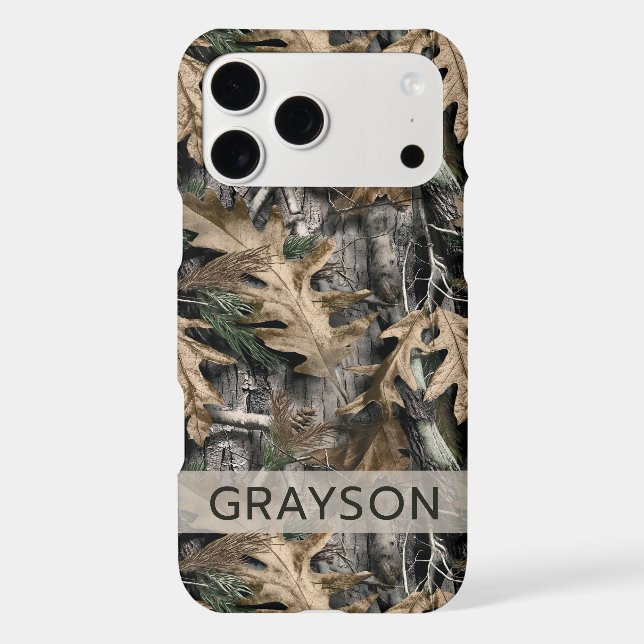 Oak Tree Camouflage Personalized Case-Mate iPhone (Back)