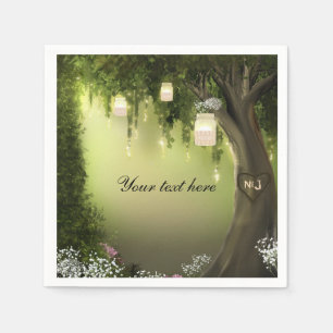 Oak Tree Enchanted Forest Garden Wedding Napkins