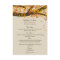 Oak Tree Fall Wedding Menu Card