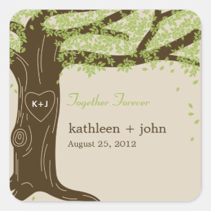 Oak Tree Favour Sticker