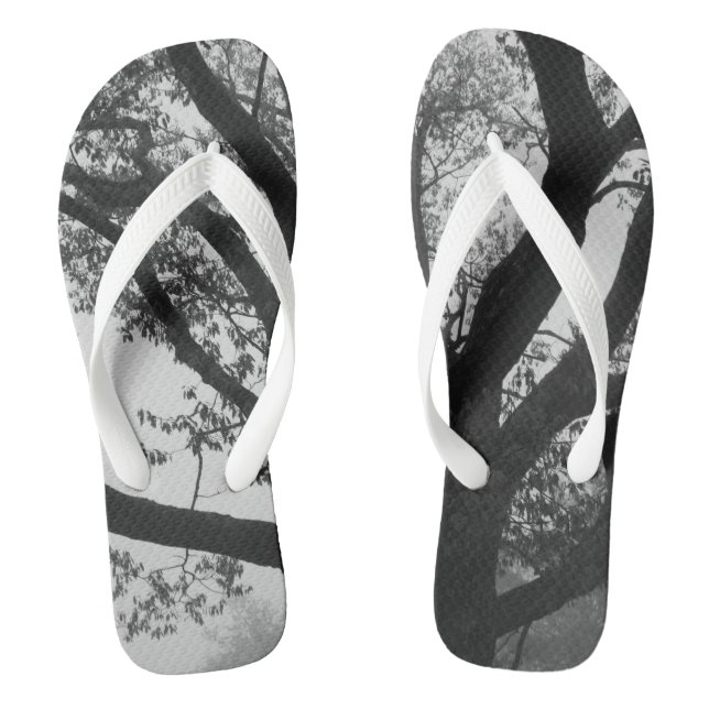 Oak Tree Flip Flops Shoes (Footbed)