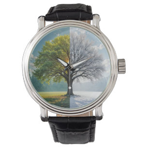 Oak Tree In Dual Seasons Watch
