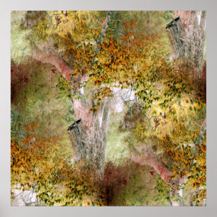 Oak tree in the Fall... Poster