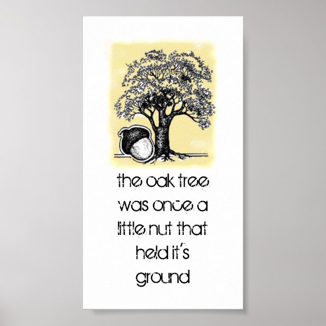 Oak Tree Inspiration Poster (Front)