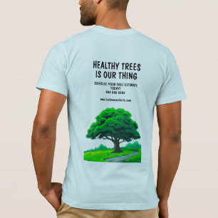 Oak Tree Logo   Custom Tree Trimming Services T-Shirt