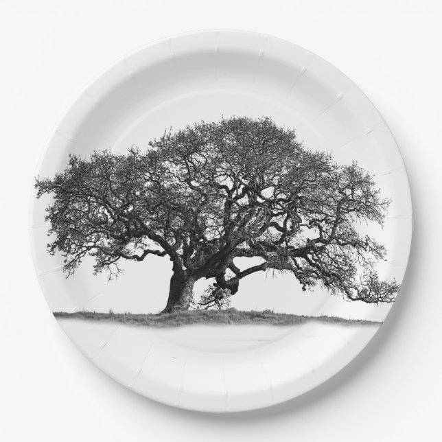 OAK TREE PAPER PLATE (Front)