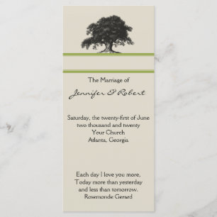 Oak Tree Plantation in Green Wedding Program Programme