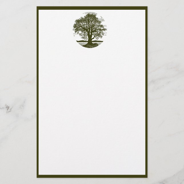 Oak Tree Stationary Stationery (Front)