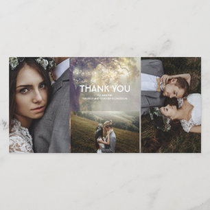 Oak Tree String Lights Rustic Wedding Thank You