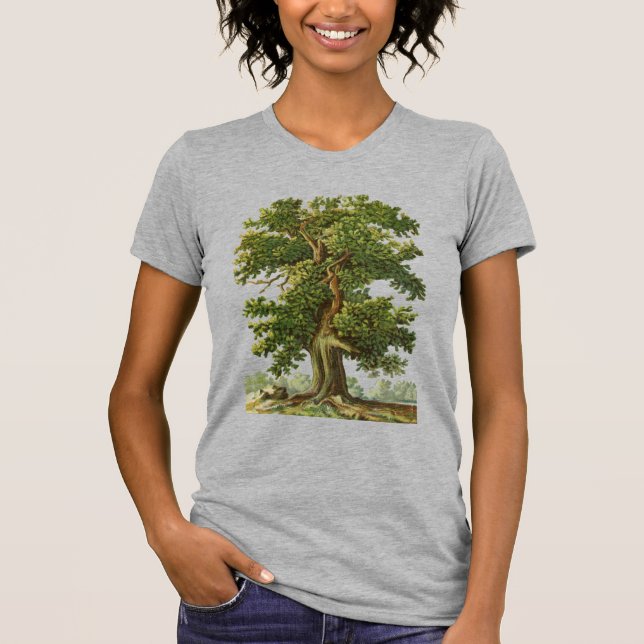 Oak Tree Vintage Art T-Shirt (Front)