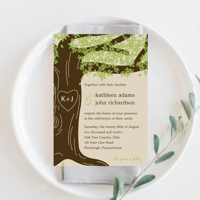Oak Tree Wedding Invitation (Creator Uploaded)