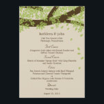 Oak Tree Wedding Menu Card<br><div class="desc">Featuring a beautiful oak tree symbolising your strong and everlasting love,  this Oak Tree wedding collection will charm your friends and family and get them ready to celebrate your romantic celebration. Matching components available at berryberrysweet.com  

Matching invitation:  



 

 Matching RSVP card:   





Matching thank you card:  



com</div>