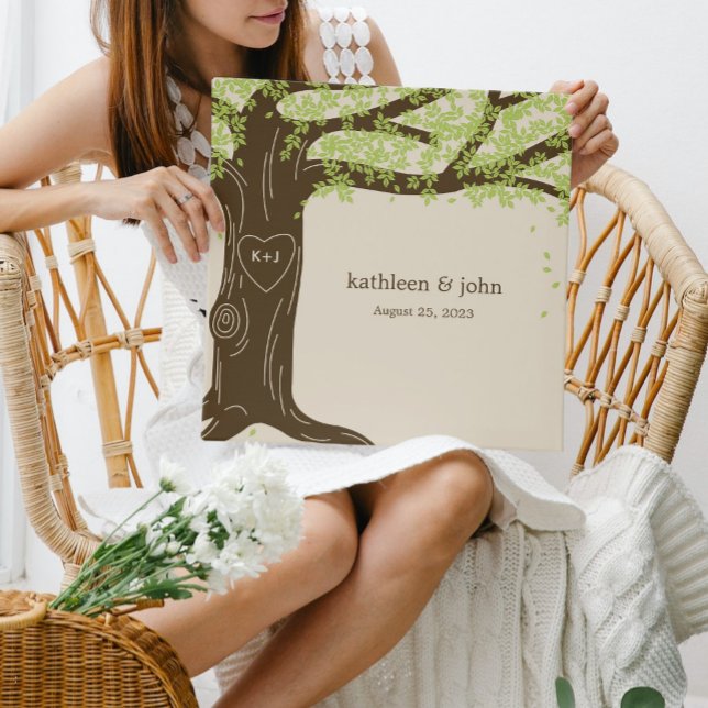 Oak Tree Wrapped Canvas Art - Green (Creator Uploaded)
