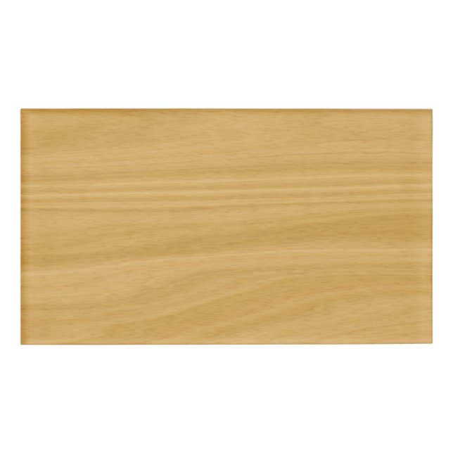 Oak Wood Name Tag (Front)