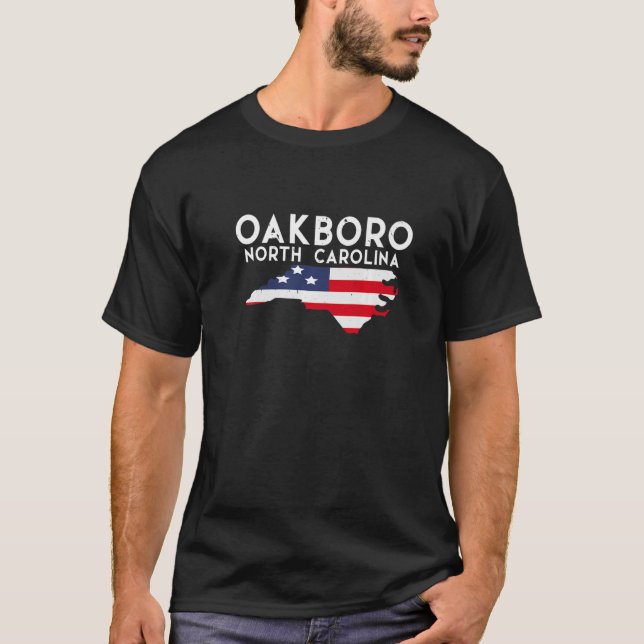 Oakboro North Carolina USA State America Travel Pr T-Shirt (Front)