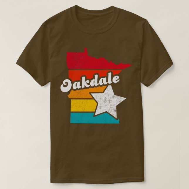 Oakdale Minnesota Vintage Distressed Souvenir 2 T-Shirt (Design Front)