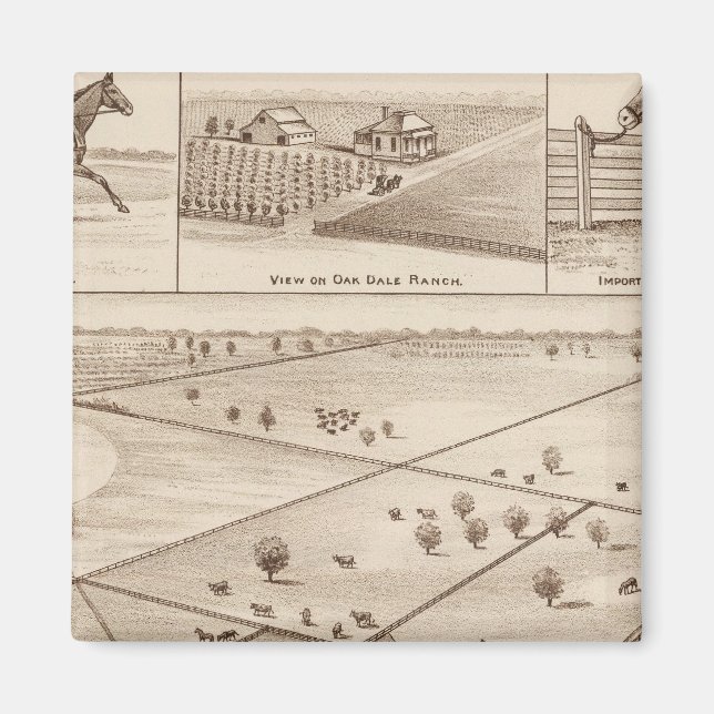 Oakdale Ranch Magnet (Front)